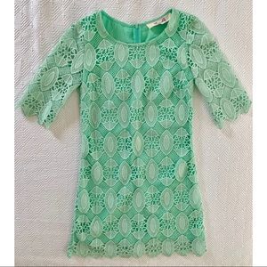 Embroidered Mint Dress